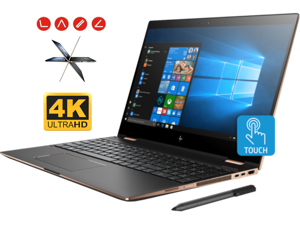 HP Spectre x360 15t Convertible 2-in-1 Laptop (Intel 8th Gen i7-8705G 3.1 GHz, 16GB RAM, 512GB Sata SSD, 15.6" UHD 4K Touch 3840x2160, Radeon RX Vega, Fingerprint, TPM, Thunderbolt, HP Pen, Win10 Pro) HP Spectre x360 15t Convertible 2-in-1 Laptop (Intel 8th Gen i7-8705G 3.1 GHz, 16GB RAM, 512GB Sata SSD, 15.6" UHD 4K Touch 3840x2160, Radeon RX Vega, Fingerprint, TPM, Thunderbolt, HP Pen, Win10 Pro)