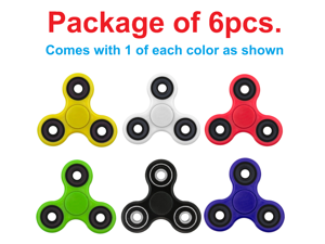 6Pcs/Lot Tri Spinner Fidget Finger Spin Stress Hand Desk Toy EDC ADHD Autism 6Pcs/Lot Tri Spinner Fidget Finger Spin Stress Hand Desk Toy EDC ADHD Autism