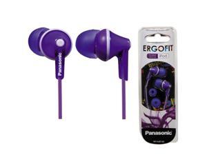 Panasonic RP-HJE125-V Stereo In Ear Canal Bud Ergofit Headphones RPHJE125 Violet Panasonic RP-HJE125-V Stereo In Ear Canal Bud Ergofit Headphones RPHJE125 Violet