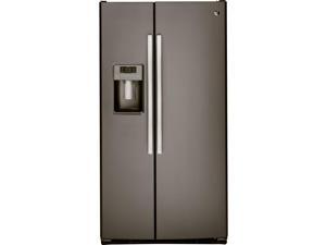 GSS23GMKES 33"" Side by Side Refrigerator with 23.2 cu. ft. Capacity Multi-Level Drawers Arctica Icemaker Spillproof Glass Shelves and Gallon Door Bins in Slate GSS23GMKES 33"" Side by Side Refrigerator with 23.2 cu. ft. Capacity Multi-Level Drawers Arctica Icemaker Spillproof Glass Shelves and Gallon Door Bins in Slate