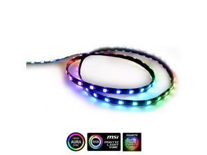 Extended Computer Magnetic 5V 3 Pin LED Strip - 2PCS RGB LED Strip Light for ASUS AURA SYNC / MSI Mystic Sync / ASROCK AURA RGB / GIGABYTE RGB Fusion (5V 3 Pin addressable LED headers ONLY) Extended Computer Magnetic 5V 3 Pin LED Strip - 2PCS RGB LED Strip Light for ASUS AURA SYNC / MSI Mystic Sync / ASROCK AURA RGB / GIGABYTE RGB Fusion (5V 3 Pin addressable LED headers ONLY)