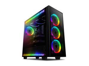 Anidees AI Crystal RGB V3 Middle Tower Tempered Glass E-ATX/ATX PC Gaming Case Support 360/240 Radiator, Includes 4 x 120 PWM RGB Fans / 2 x RGB LED Strips - Black AI-Crystal-AR3 (PC Case ONLY) Anidees AI Crystal RGB V3 Middle Tower Tempered Glass E-ATX/ATX PC Gaming Case Support 360/240 Radiator, Includes 4 x 120 PWM RGB Fans / 2 x RGB LED Strips - Black AI-Crystal-AR3 (PC Case ONLY)
