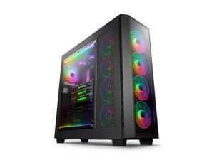 Anidees AI Crystal XL PRO RGB Full Tower Tempered Glass XL-ATX/E-ATX/ATX Gaming Case Support 480/360 Radiator, Includes 5 x 120 PWM RGB Fans / 2 x RGB LED Strips - Black AI-XL-PRO-RGB (PC Case ONLY) Anidees AI Crystal XL PRO RGB Full Tower Tempered Glass XL-ATX/E-ATX/ATX Gaming Case Support 480/360 Radiator, Includes 5 x 120 PWM RGB Fans / 2 x RGB LED Strips - Black AI-XL-PRO-RGB (PC Case ONLY)