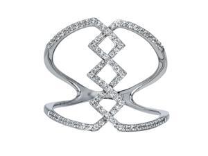 Diamond Criss Cross 3/8 cttw Band in 10K White Gold Diamond Criss Cross 3/8 cttw Band in 10K White Gold