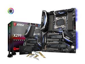 MSI Performance Gaming Intel X299 LGA 2066 DDR4 USB 3.1 SLI ATX Motherboard (X299 GAMING PRO CARBON AC) MSI Performance Gaming Intel X299 LGA 2066 DDR4 USB 3.1 SLI ATX Motherboard (X299 GAMING PRO CARBON AC)
