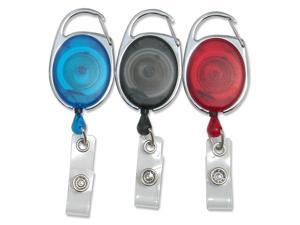 Baumgartens Clip ID Badge Reels Oval 30" 3/PK AST 68769 Baumgartens Clip ID Badge Reels Oval 30" 3/PK AST 68769