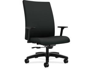 HON Big/Tall Task Chair Mid-back 32-1/4"x28"x43-1/8" CU Black IW801CU10 HON Big/Tall Task Chair Mid-back 32-1/4"x28"x43-1/8" CU Black IW801CU10