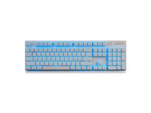 Ajazz ROBOCOP Wired Mechanical Keyboard Backlights Black Swithch USB Backit 104 Classic Layout - White Ajazz ROBOCOP Wired Mechanical Keyboard Backlights Black Swithch USB Backit 104 Classic Layout - White