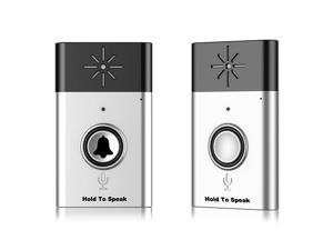 H6-1 Wireless Voice Intercom 300M Distance LED Doorbell - Silver H6-1 Wireless Voice Intercom 300M Distance LED Doorbell - Silver
