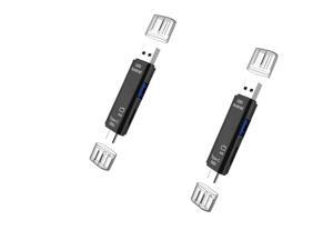 2 Pack Type-C 5 In 1 OTG Card Reader Adapter Support SD / TF /Type-C / USB 3.0 / Micro USB Black 2 Pack Type-C 5 In 1 OTG Card Reader Adapter Support SD / TF /Type-C / USB 3.0 / Micro USB Black