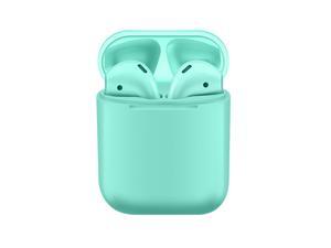 i12 TWS Wireless Bluetooth 5.0 Touch control Earphones with 300mAh Charging Dock Automatically Pairing - Cyan-blue i12 TWS Wireless Bluetooth 5.0 Touch control Earphones with 300mAh Charging Dock Automatically Pairing - Cyan-blue