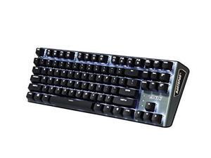 Rantopad MXX Mechanical Gaming Keyboard - 87 Keys,White Backlit, Blue Switches, Grey Aluminum Cover, N-Key Rollover Rantopad MXX Mechanical Gaming Keyboard - 87 Keys,White Backlit, Blue Switches, Grey Aluminum Cover, N-Key Rollover