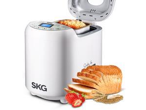 SKG Automatic 2-LB Bread Maker Multi-Functional & User-Friendly (19 Settings, 15 Hours Delay Timer, 1 Hour Keep Warm) - 2 Pounds Bread Machine - Beginner Friendly Programmable Breadmaker SKG Automatic 2-LB Bread Maker Multi-Functional & User-Friendly (19 Settings, 15 Hours Delay Timer, 1 Hour Keep Warm) - 2 Pounds Bread Machine - Beginner Friendly Programmable Breadmaker