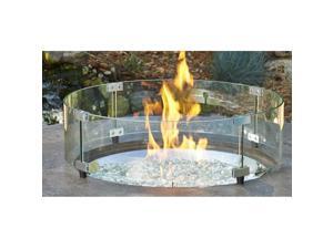 Outdoor Greatroom GLASS GUARD-20-R Round Glass Guard Fencing for CF-20 Burner Outdoor Greatroom GLASS GUARD-20-R Round Glass Guard Fencing for CF-20 Burner