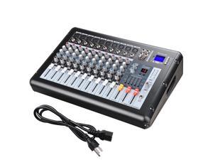 10 Channel Professional Power Mixer Amplifier 16DSP LCD Recording USB Slot 10 Channel Professional Power Mixer Amplifier 16DSP LCD Recording USB Slot
