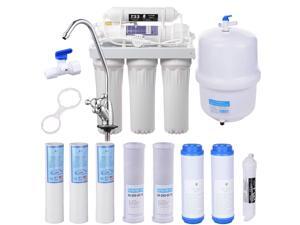 5 Stage 50 GPD Home Drinking Reverse Osmosis System and Extra 8 Water Filters 5 Stage 50 GPD Home Drinking Reverse Osmosis System and Extra 8 Water Filters