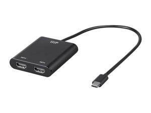 Monoprice USB-C to Dual HDMI MST Hub - Black, Supports Dual 4K@30Hz And Multi-Stream Transport Monoprice USB-C to Dual HDMI MST Hub - Black, Supports Dual 4K@30Hz And Multi-Stream Transport