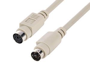 Monoprice 10ft PS/2 MDIN-6 Male to Female Extension Cable Monoprice 10ft PS/2 MDIN-6 Male to Female Extension Cable