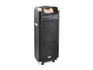 Karaoke Vibe Bluetooth Multimedia PA System with 10'' Woofer, 7'' Screen, DVD Player, VHF Wireless Microphone, 1000 Watt Karaoke Vibe Bluetooth Multimedia PA System with 10'' Woofer, 7'' Screen, DVD Player, VHF Wireless Microphone, 1000 Watt