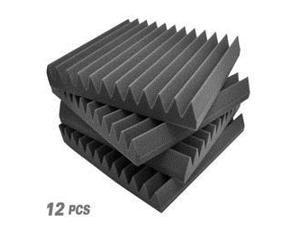 Studio Soundproofing Panels, Recording Foam Wall Tiles, 12'' x 12'' Squares, 1'' Thick (12 Pieces) Studio Soundproofing Panels, Recording Foam Wall Tiles, 12'' x 12'' Squares, 1'' Thick (12 Pieces)