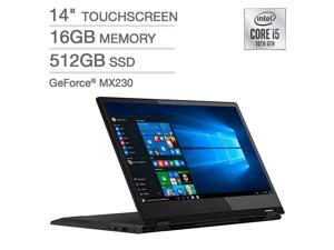 Lenovo Flex 14 Series 2-in-1 Touchscreen Laptop - 10th Gen Intel Core i5-10210U - GeForce MX230 - 1080p 81XG000HUS Tablet 14" Touch Screen 16GB Memory 512GB SSD i5 10th Gen Lenovo Flex 14 Series 2-in-1 Touchscreen Laptop - 10th Gen Intel Core i5-10210U - GeForce MX230 - 1080p 81XG000HUS Tablet 14" Touch Screen 16GB Memory 512GB SSD i5 10th Gen