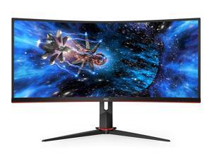 AOC CU34G2X 34" Curved Frameless Immersive Gaming Monitor, UltraWide QHD 3440x1440, VA Panel, 1ms 144Hz Freesync, Height Adjustable, 3-Yr Zero Dead Pixels AOC CU34G2X 34" Curved Frameless Immersive Gaming Monitor, UltraWide QHD 3440x1440, VA Panel, 1ms 144Hz Freesync, Height Adjustable, 3-Yr Zero Dead Pixels