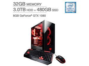 iBUYPOWER C-i22 Gaming Desktop - Intel Core i7-8700K - 8GB NVIDIA Graphics PC Computer 32GB Memory 3TB HDD 480GB SSD i7 8th Gen 8GB GeForce GTX 1080 iBUYPOWER C-i22 Gaming Desktop - Intel Core i7-8700K - 8GB NVIDIA Graphics PC Computer 32GB Memory 3TB HDD 480GB SSD i7 8th Gen 8GB GeForce GTX 1080