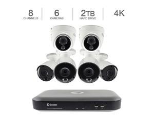 Swann CODV8-55804B2D-US 8-Channel 4K DVR, 4 Bullet and 2 Dome Cameras Security System Surveillance Swann CODV8-55804B2D-US 8-Channel 4K DVR, 4 Bullet and 2 Dome Cameras Security System Surveillance