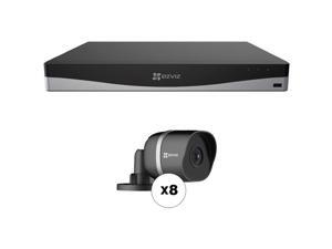 ezviz 8-Channel 4K UHD NVR with 2TB HDD & 8 4K Outdoor Night Vision Bullet Cameras Security Surveillance Set Camera ezviz 8-Channel 4K UHD NVR with 2TB HDD & 8 4K Outdoor Night Vision Bullet Cameras Security Surveillance Set Camera