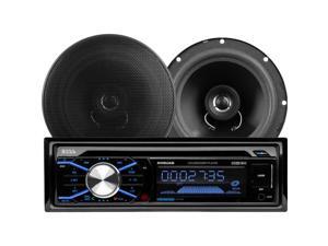 BOSS Audio 656BCK 508UAB CD/MP3 AM/FM Receiver With USB and SD Memory Card Ports Plus one Pair of 6.5" Speakers BOSS Audio 656BCK 508UAB CD/MP3 AM/FM Receiver With USB and SD Memory Card Ports Plus one Pair of 6.5" Speakers
