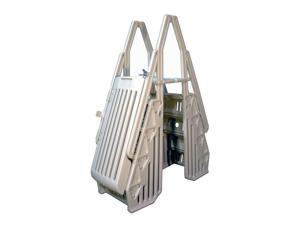 Vinyl Works Deluxe Above Ground Pool Step Entry System With Gate Vinyl Works Deluxe Above Ground Pool Step Entry System With Gate