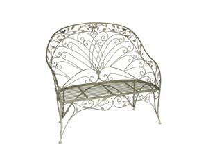 48" Decorative Garden Vineyard Weathered Finish Outdoor Patio Loveseat Bench 48" Decorative Garden Vineyard Weathered Finish Outdoor Patio Loveseat Bench