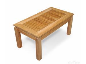 15” Solid Natural Honey Teak Rectangular Indoor Outdoor Coffee Table 15” Solid Natural Honey Teak Rectangular Indoor Outdoor Coffee Table
