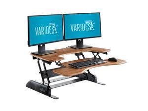 Height-Adjustable Standing Desk - VARIDESK Pro Plus 36 - Butcher Block Height-Adjustable Standing Desk - VARIDESK Pro Plus 36 - Butcher Block