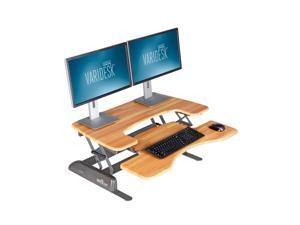 Height-Adjustable Standing Desk - VARIDESK ProPlus 36 - Butcher Block Height-Adjustable Standing Desk - VARIDESK ProPlus 36 - Butcher Block