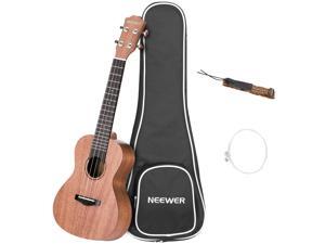 Neewer Concert Size 23 inches Mahogany Ukulele with Gig bag, Strap and Carbon Nylon String, 4 Strings White Binding Ukulele with 18 Brass Frets Rosewood Fingerboard and Bridge for Beginners to Solo Neewer Concert Size 23 inches Mahogany Ukulele with Gig bag, Strap and Carbon Nylon String, 4 Strings White Binding Ukulele with 18 Brass Frets Rosewood Fingerboard and Bridge for Beginners to Solo