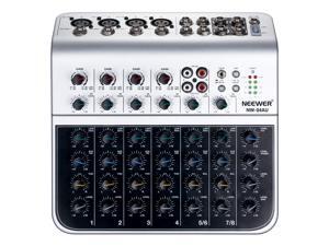 Neewer Stereo Mixer Compact Mini Mixing Console with 4 Channel 2-way Stereo Line Input RCA Input Output 4 Band LED Level Indicator for Computer Microphone, and other Musical Instruments (NW-04AU) Neewer Stereo Mixer Compact Mini Mixing Console with 4 Channel 2-way Stereo Line Input RCA Input Output 4 Band LED Level Indicator for Computer Microphone, and other Musical Instruments (NW-04AU)