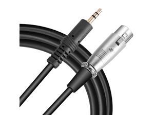 Neewer 3-Pin Microphone Cable 1.8 meters/5.9 feet, 3.5mm Male to XLR Female Professional Low Noise Cord (Black) Neewer 3-Pin Microphone Cable 1.8 meters/5.9 feet, 3.5mm Male to XLR Female Professional Low Noise Cord (Black)