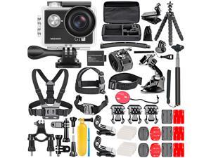 Neewer G1 Ultra HD 4K Action Camera Kit Includes 12MP, 98 ft Underwater Waterproof Camera 170 Degree Wide Angle WiFi Sports Cam High-tech Sensor with 50-In-1 Action Camera Accessory Kit Neewer G1 Ultra HD 4K Action Camera Kit Includes 12MP, 98 ft Underwater Waterproof Camera 170 Degree Wide Angle WiFi Sports Cam High-tech Sensor with 50-In-1 Action Camera Accessory Kit