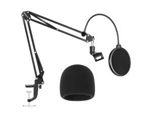 Neewer NW-35 Microphone Stand with Microphone Windscreen Foam and Dual-layered Mic Pop Filter - Suspension Boom Scissor Arm Stand Kit (NOT Compatible with Blue Yeti, Snowball, Blue Spark) Neewer NW-35 Microphone Stand with Microphone Windscreen Foam and Dual-layered Mic Pop Filter - Suspension Boom Scissor Arm Stand Kit (NOT Compatible with Blue Yeti, Snowball, Blue Spark)