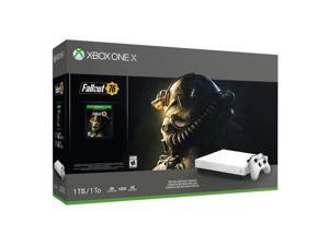 Xbox One X Fallout 76 1TB Robot White Special Edition Console Bundle Xbox One X Fallout 76 1TB Robot White Special Edition Console Bundle