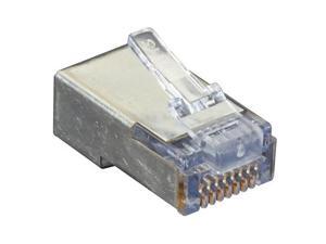 Black Box Shielded CAT5e EZ-RJ45 Modular Plugs, 100-Pack Black Box Shielded CAT5e EZ-RJ45 Modular Plugs, 100-Pack