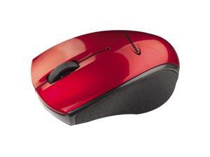 Innovera 62204 Mini Wireless Optical Mouse, Three Buttons, Red-Black Innovera 62204 Mini Wireless Optical Mouse, Three Buttons, Red-Black