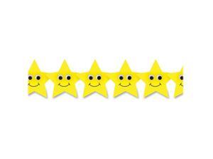 Hygloss Happy Yellow Stars Border Strips Hygloss Happy Yellow Stars Border Strips