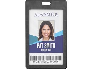 Advantus Vertical Rigid ID Badge Holder Advantus Vertical Rigid ID Badge Holder