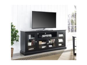 Black 70" highboy TV stand Black 70" highboy TV stand