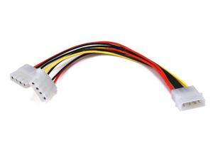 Monoprice Molex Power Splitter Cable, 1x 5.25in Male to 2x 5.25in Female, 8in Monoprice Molex Power Splitter Cable, 1x 5.25in Male to 2x 5.25in Female, 8in