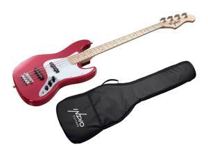 Monoprice Indio Jamm Bass- wine red with a protective Gig Bag to defend your axe against dings Monoprice Indio Jamm Bass- wine red with a protective Gig Bag to defend your axe against dings
