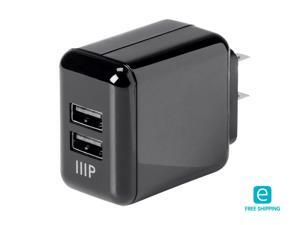 Monoprice Essentials 2-Port USB Wall Charger 4.2A for Galaxy S7/S6/edge/edge, Note 4/5, LG G4/G5, HTC One M8/M9/A9, Nexus 6, iPhone X / 8 / 7 , iPad, and More Monoprice Essentials 2-Port USB Wall Charger 4.2A for Galaxy S7/S6/edge/edge, Note 4/5, LG G4/G5, HTC One M8/M9/A9, Nexus 6, iPhone X / 8 / 7 , iPad, and More