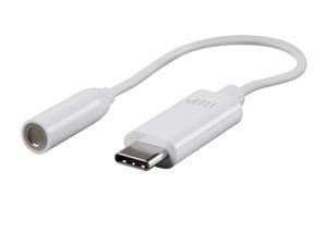 Monoprice USB-C to 3.5mm Audio Auxiliary Adapter - White Ideal For Smartphones, Androids, LG, HTC Monoprice USB-C to 3.5mm Audio Auxiliary Adapter - White Ideal For Smartphones, Androids, LG, HTC